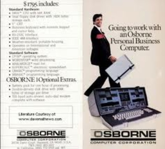 Osborne 1  L a primera computadora portatil