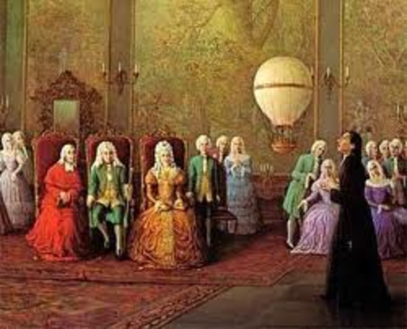 Bartolomeu de Gusmão lança um aeróstato