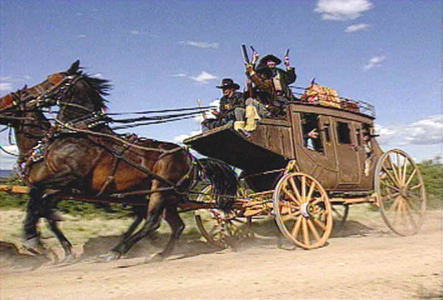 The first stagecoach lines in America