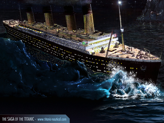 RMS Titanic's roll out