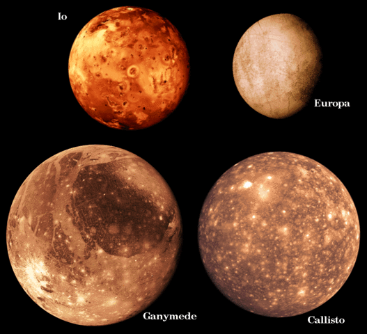 Galilei discovered moons of Jupiter