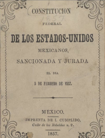 México; Constitución 1857