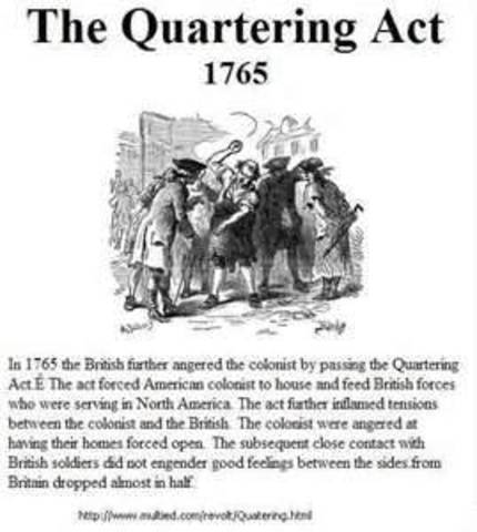 The Quartering Act of 1765