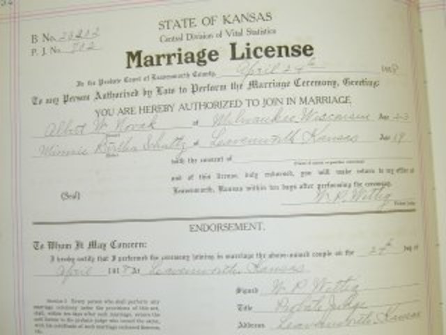 Jack buys a marriage license