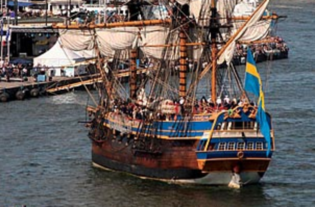 Ostindiefararen Göteborg gick på grund