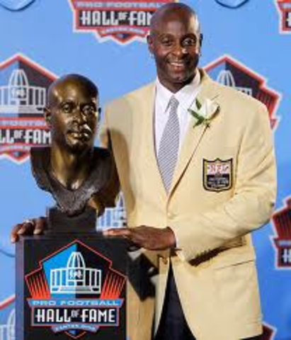 Jerry Rice becomes a member of the Pro Football Hall of Fame.