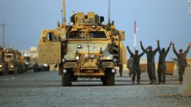 The final groupe of combat personnel leave Iraq