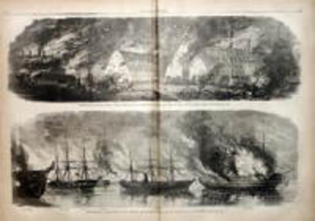 Torching of Norfolk Navy Yard