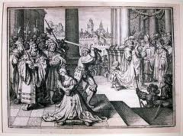 Anne Boleyn is killed