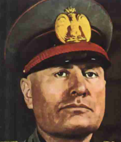 Benito Mussolini became the fascist leader of Italy