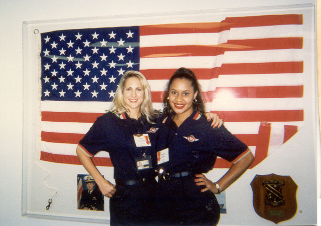 Brief stint as a flight attendant