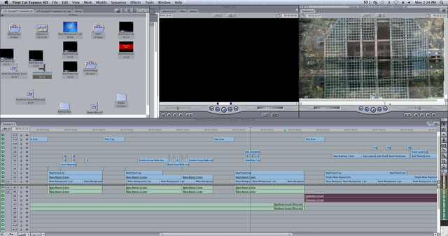 Used 'Final Cut Express' to edit our 'Arlington Road' remake
