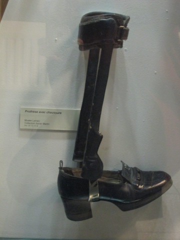 Prothèse avec chaussure