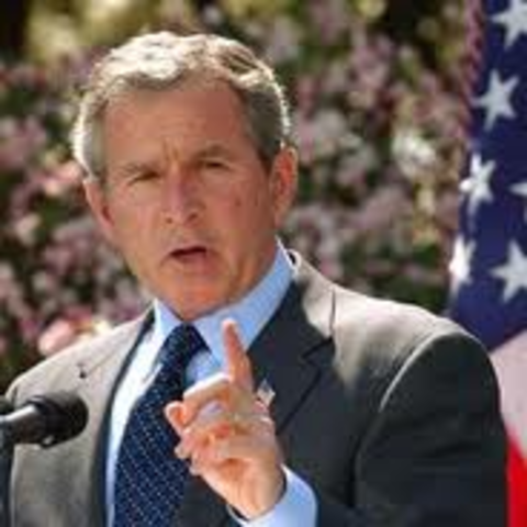 Geaorge W. Bush becomes president
