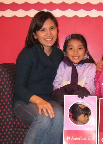 My first trip to american girl