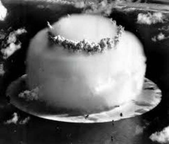The First Succesful Atom Bomb is used as a Weapon