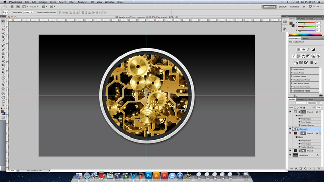 Began developing our company ident on 'Photoshop' and 'LiveType'