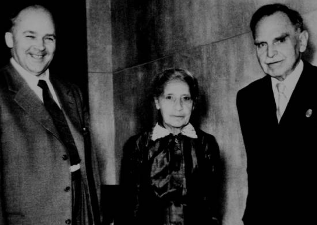 Lise Meitner and Otto Hahn and Fritz Strassman