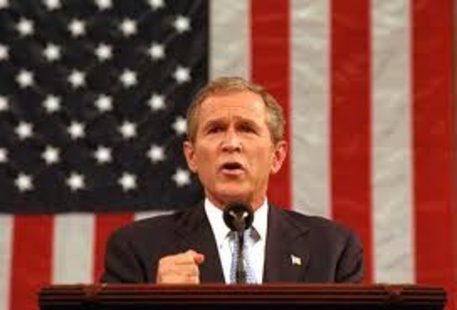 George W. Bush becomes president