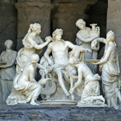 Apolo servido por ninfas