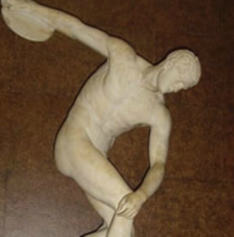 Discóbolo. Año 400 a C.