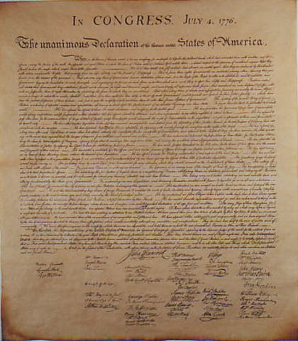 The Declaration of Indepence