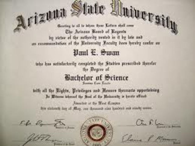 recieve my bachelors degree and post-graduate degree