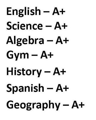 Childhood BEFORE High School / Grades
