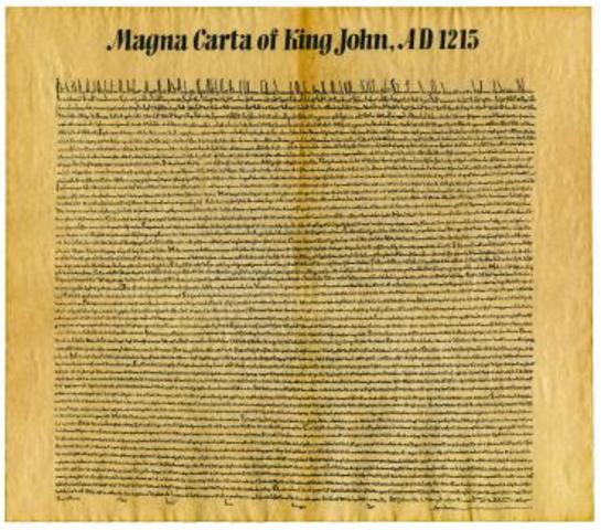 Magna carta was drafted