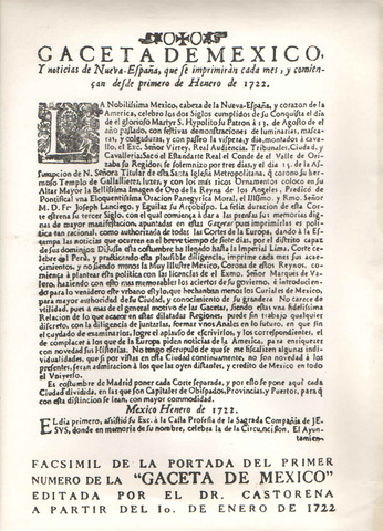 La Gaceta de México y Noticias de Nueva España