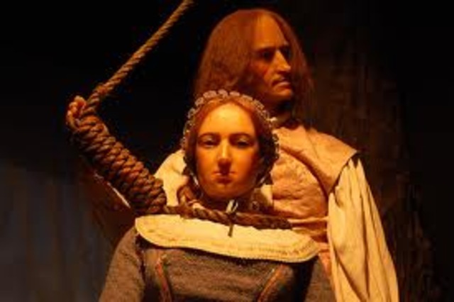 Bridget Bishop is convicted of witchcraft