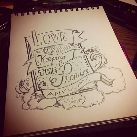 "Love is friendship set on fire...Love is keeping the promise anyway."