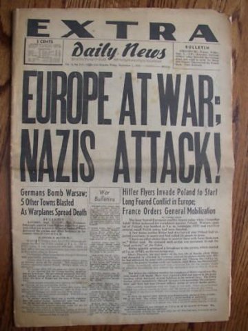 World War II started on September 1, 1939