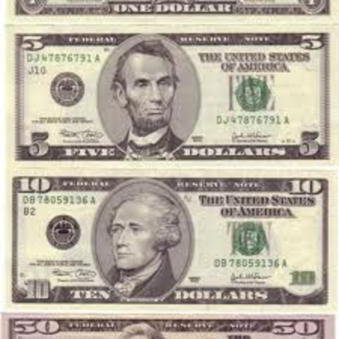 resigning of 5 and 10 dollar bills
