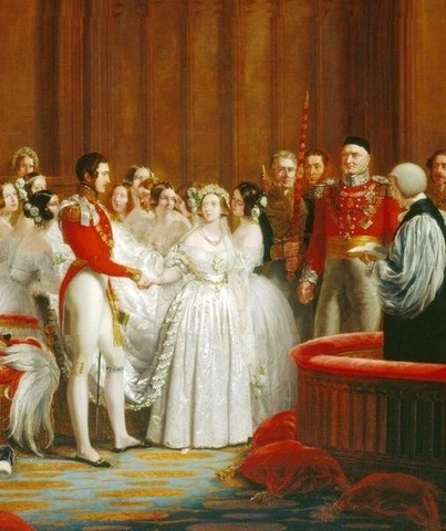 Queen Victoria and Prince Albert married