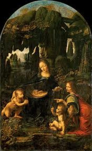 Leo paints the Virgin of the Rocks