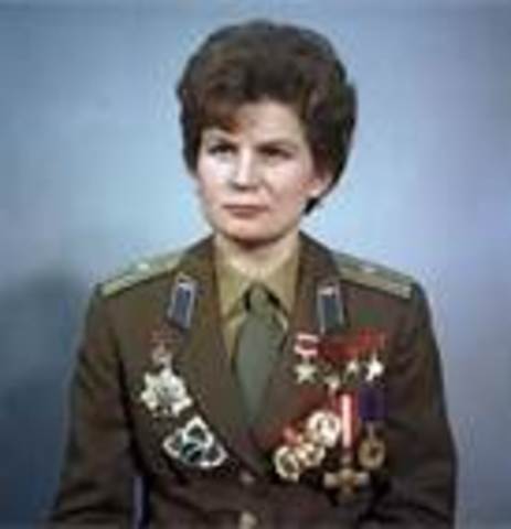 First woman in orbit