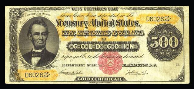 Gold Certificates
