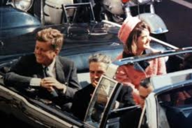 Johnson becomes President after Kennedy is assassinated
