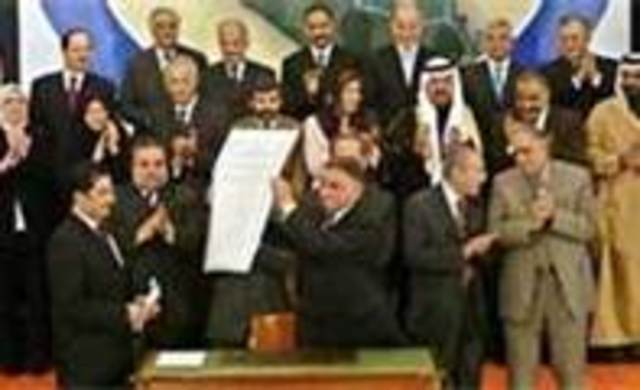 Iraq Governing council approves New Consitution