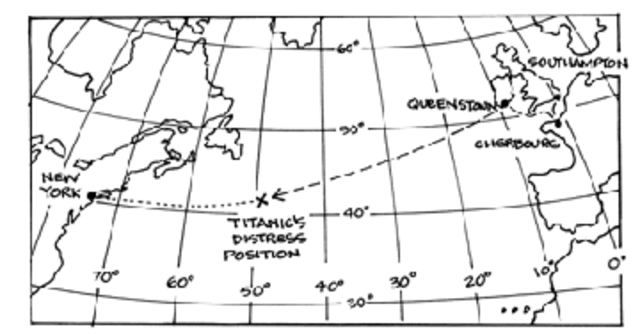 Titanic arrives in Queens Town
