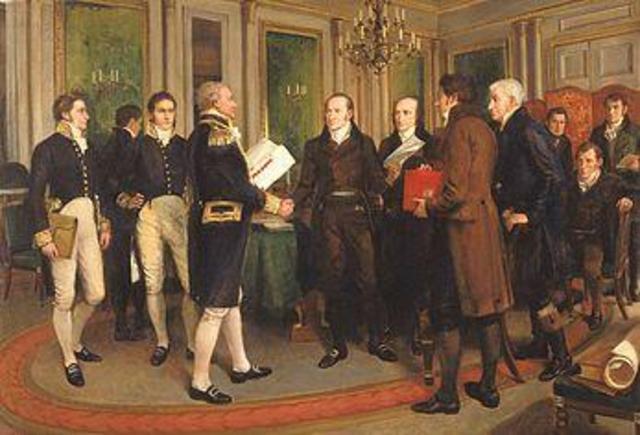 Treaty of Ghent ends war of 1812