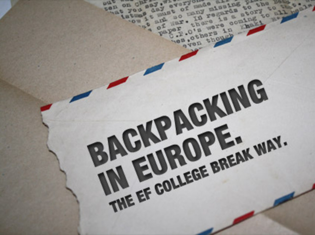 Backpacking in Europe.