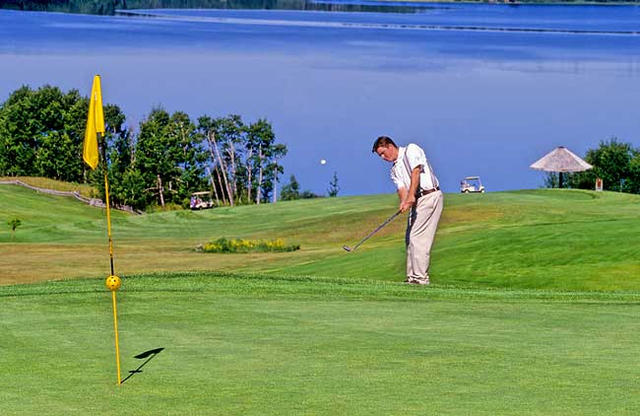 play golf for fun and be good and go hunting