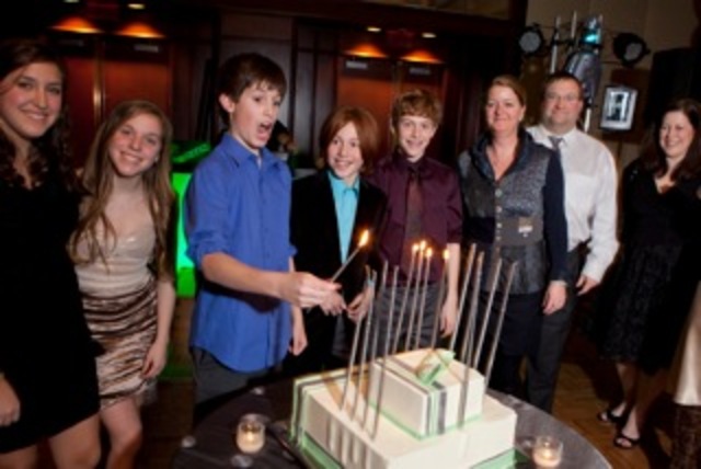 Tení mi bar-mitzvah en enero del 2012.