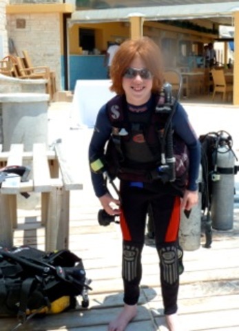 Buceé por la primera vez en junio del 2011.