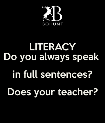 speak in a full sentence