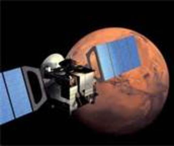 Satellite orbits another planet:Mars (USA)