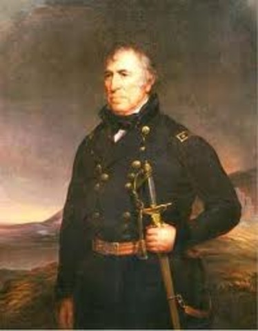 General Taylor marches troops across Rio Grande