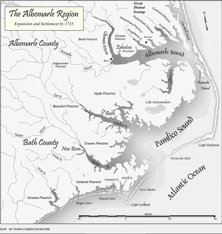 Appointment of Deputy Governor for Albemarle region of Carolina